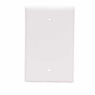 Eaton Wiring 1-Gang Thermoset Mid-Size Blank Wallplate, White