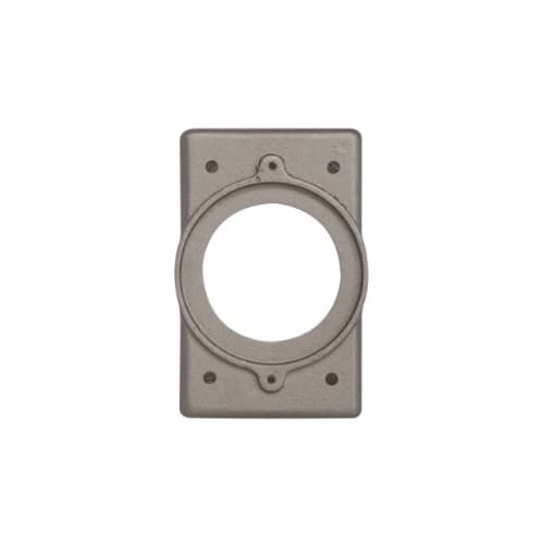 Receptacle Cover for Power Lock Aluminum Plates