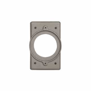 Eaton Wiring Receptacle Cover for Power Lock Aluminum Plates