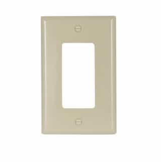 1-Gang Mid-Size Decorator Wallplate, Ivory
