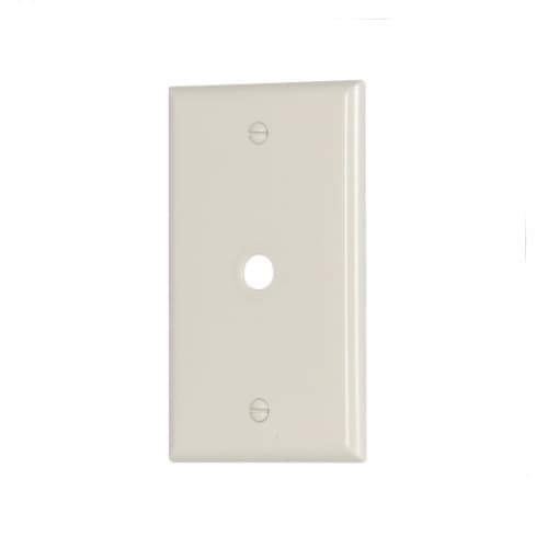 1-Gang Thermoset Telephone & Coaxial Wallplate, Light Almond