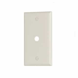 Eaton Wiring 1-Gang Thermoset Telephone & Coaxial Wallplate, Light Almond