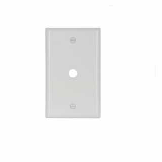 Eaton Wiring 1-Gang Thermoset Telephone & Coaxial Wallplate, White