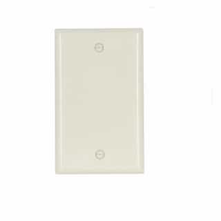 Eaton Wiring 1-Gang Thermoset Blank Wallplate, Almond