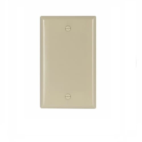 Eaton Wiring 1-Gang Thermoset Blank Wallplate, Ivory