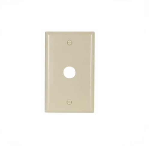 Eaton Wiring 1-Gang Thermoset Standard Telephone & Coaxial Wallplate, Ivory