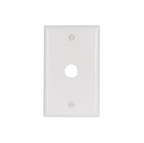 Eaton Wiring 1-Gang Thermoset Standard Telephone & Coaxial Wallplate, White