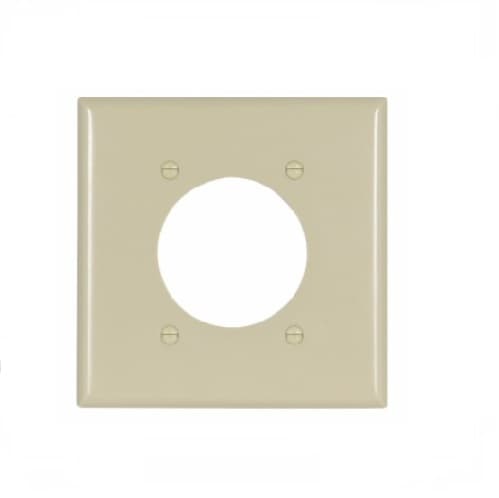 Eaton Wiring 1-Gang Thermoset Power Outlet Wallplate, Ivory