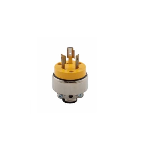 Eaton Wiring 20 Amp Locking Connector, NEMA L10-20, 125V-250V, Yellow