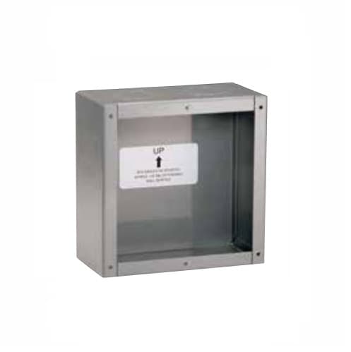 Eaton Wiring Steel Wallbox for 50/60 Amp Receptacles, Hospital Grade, Grey