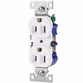 Eaton Wiring 15 Amp NEMA 5-15R 125V Duplex Receptacle Outlet, White