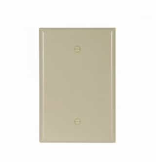 Eaton Wiring 1-Gang Blank Wall Plate, Oversize, Thermoset, Ivory