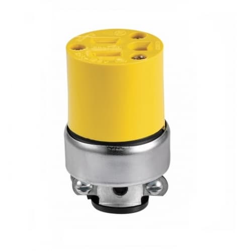 Eaton Wiring 15 Amp Connector, Armored, Vinyl, Yellow