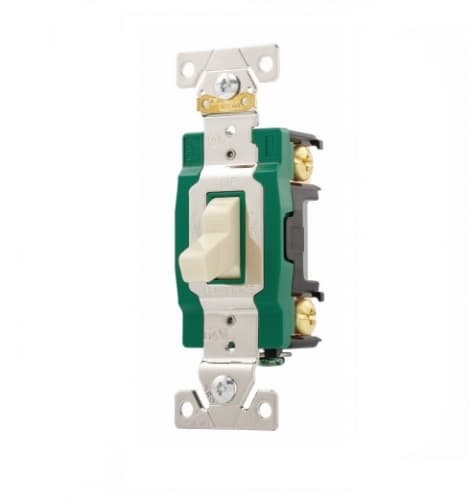 30 Amp Toggle Switch, Industrial Grade, Ivory