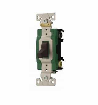 Eaton Wiring 30 Amp Toggle Switch, Industrial Grade, Brown