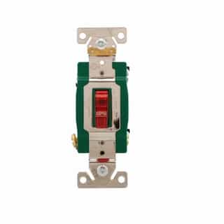 30 Amp Toggle Switch, Industrial Grade, Red