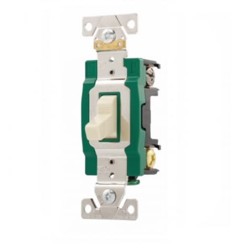 30 Amp Toggle Switch, Industrial Grade, Ivory