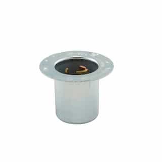 250V Flanged Inlet Connetctor, 2P3W Self Grounding