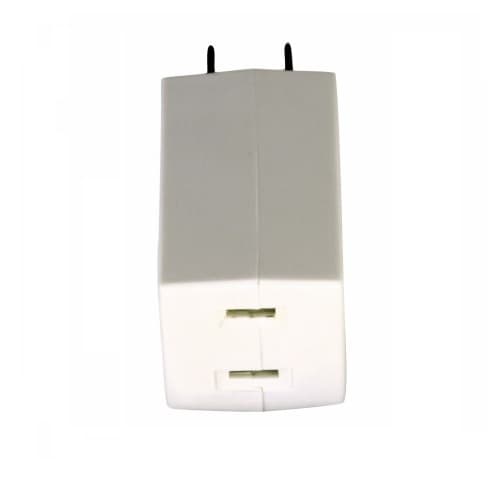 Eaton Wiring 15 Amp Cube Tap, Three Outlet Box, NEMA 1-15R, Box of 100, White