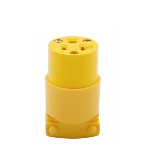 20 Amp Electrical Connector, Commercial, Yellow
