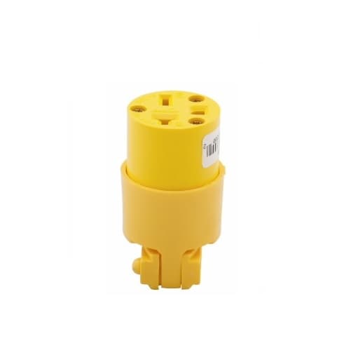 Eaton Wiring 20 Amp Electrical Connector, NEMA 6-20R, Yellow