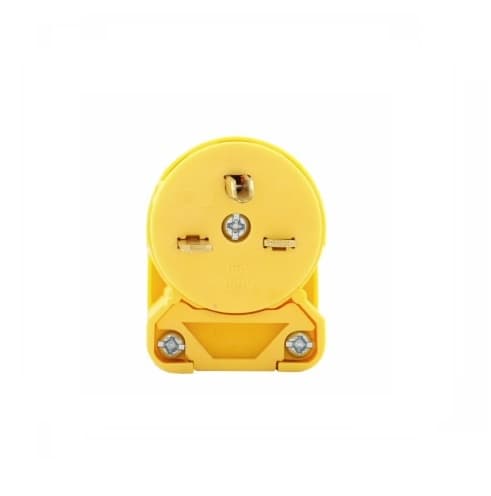 Eaton Wiring 15 Amp Electric Connector, Angled, Vinyl, Yellow