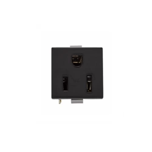 Eaton Wiring 15 Amp Snap-In Plug w/ Plastic Clips, 90 Degree Quick Connect, 2-Pole, 3-Wire, 125V