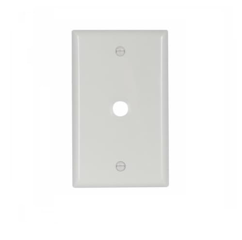 Eaton Wiring 1-Gang Phone & Coax Wall Plate, Standard, White