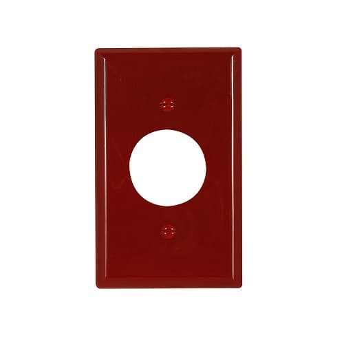 Standard Size Single Receptacle Nylon Wallplate, Red
