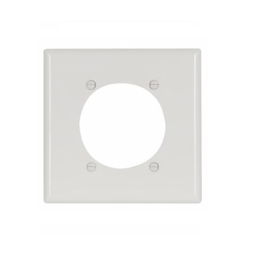 2-Gang Nylon Power Outlet Wall Plate, Brown