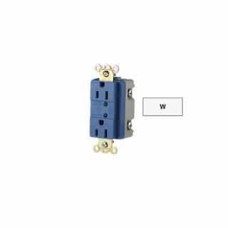 Eaton Wiring 20 Amp Duplex Receptacle w/ LED Indicator, 2-Pole, 3-Wire, 125V, White