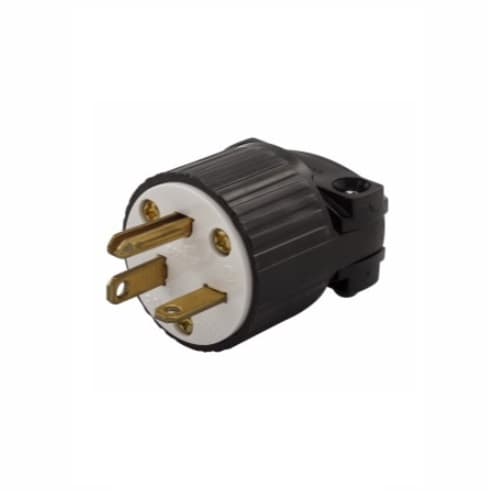 Eaton Wiring 20 Amp Grip Plug, NEMA 6-20P, 250V, Black