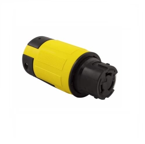 Eaton Wiring 50 Amp Locking Connector, Corrosion Resistant, Yellow/Black