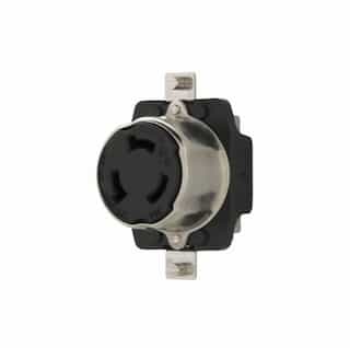 Eaton Wiring 50 Amp Locking Receptacle,Corrosion Resistant, Non-NEMA, Black