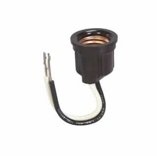 Eaton Wiring 660W Lamp Holder, Medium Base, Phenolic, Black