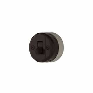 10 Amp Surface Mount Toggle Switch, Single Pole, 250V, Brown