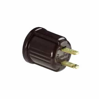 Eaton Wiring 660W Outlet Adapter, Polarized, NEMA 1-15R, Brown
