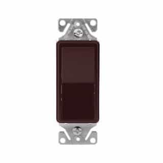 Eaton Wiring 15 Amp Decorator Switch, 3-Way, 14-12 AWG, 120V-277V, Brown