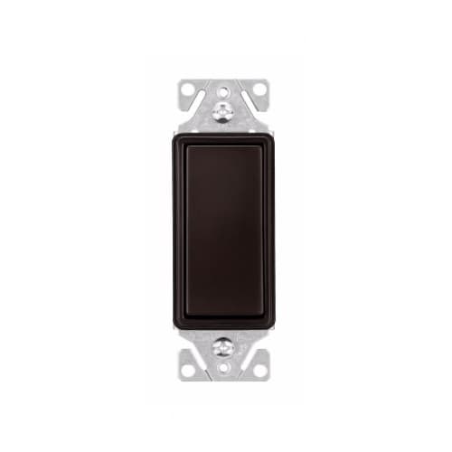 15 Amp Decorator Switch, 3-Way, #14-12 AWG, 120/277V, Rubbed Bronze