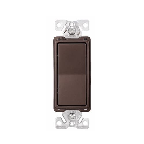Eaton Wiring 15 Amp Decorator Switch, 4-Way, #14-12 AWG, 120/277V, Rubbed Bronze