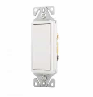 Eaton Wiring 15 Amp Lighted 3-Way Rocker Switch, White