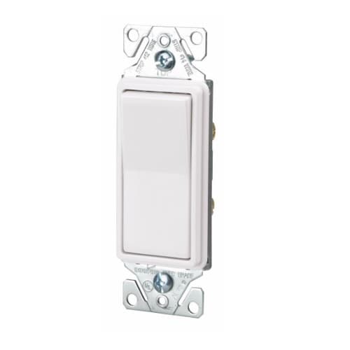 15A Decorator Switch, Momentary Contact, Single-Pole, Almond