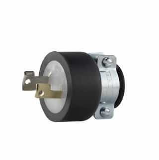 Eaton Wiring 15 Amp Locking Plug, NEMA L1-15, Black