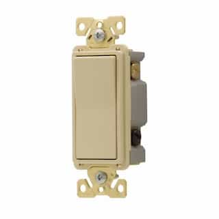 Eaton Wiring 20 Amp 3-Way Rocker Switch, Commercial Grade, Ivory