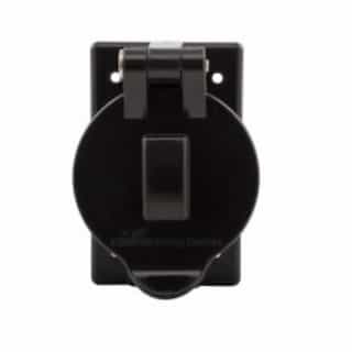Eaton Wiring Weatherproof Receptacle Cover for 50 Amp Locking Devices, Black