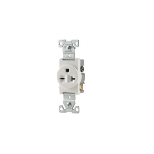 Eaton Wiring Standard Single Straight Blade Receptacle, Commercial Grade