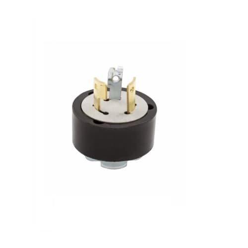 Eaton Wiring 20 Amp Locking Plug w/ Safety Grip, 3-Pole, 120V-250V, Black