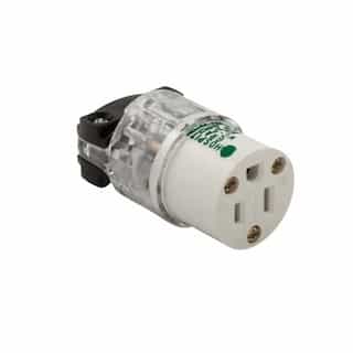 Eaton Wiring 15 Amp Straight Blade Connector w/ Safety Grip, 2-Pole, 3-Wire, #14-10 AWG, 125V