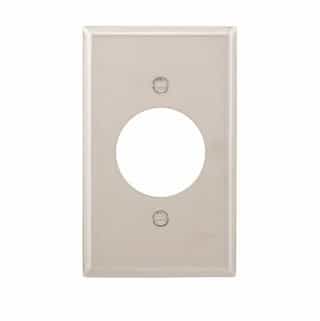 1-Gang Stainless Steel Wall Plate, 1.59" Hole