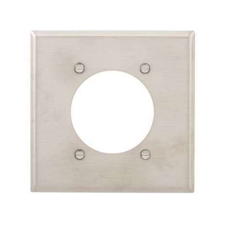 Standard Power Outlet, 2.28" Hole, Stainless Steel